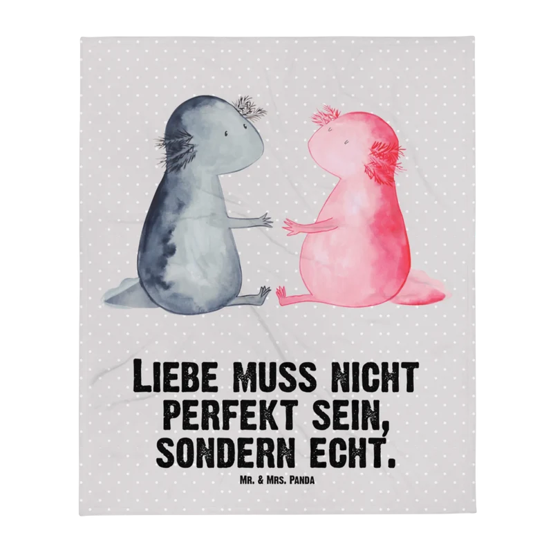 Babydecke Axolotl Liebe