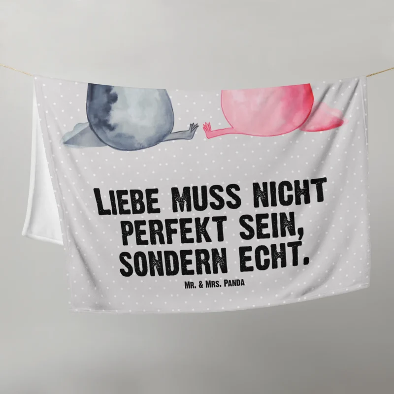 Babydecke Axolotl Liebe
