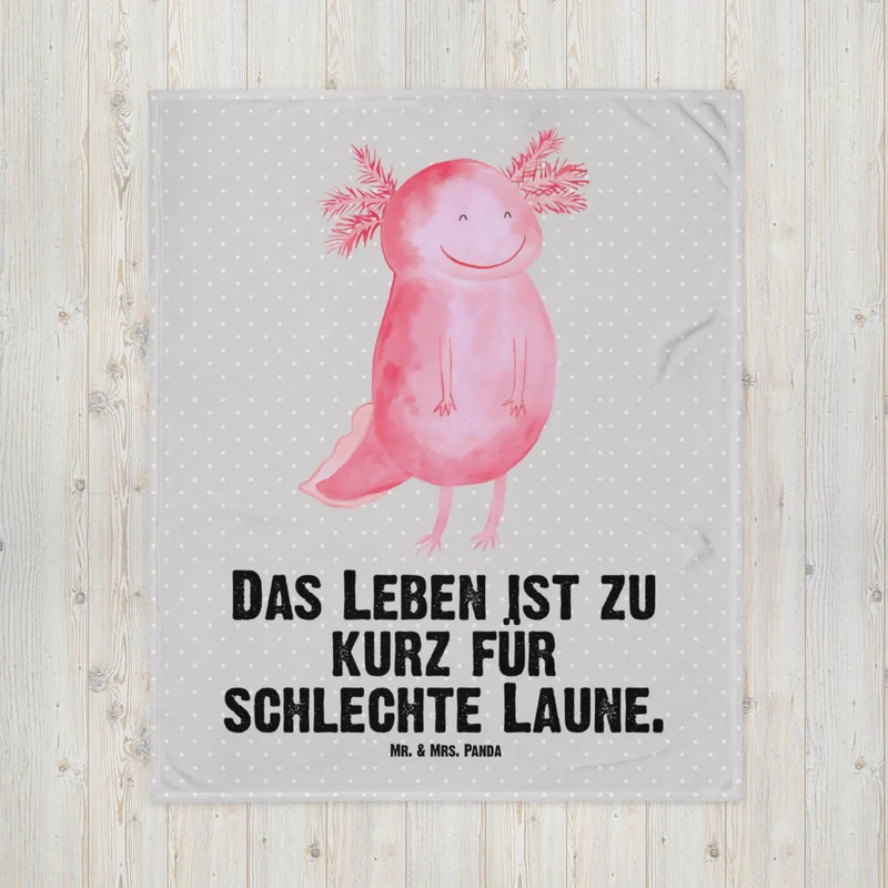 Babydecke Axolotl Glücklich