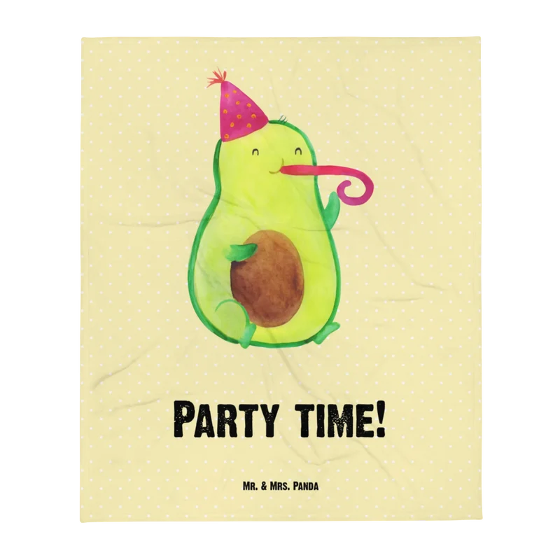 Babydecke Avocado Party Zeit