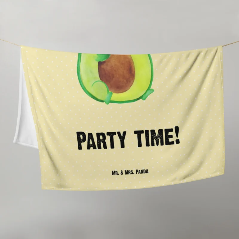 Babydecke Avocado Party Zeit