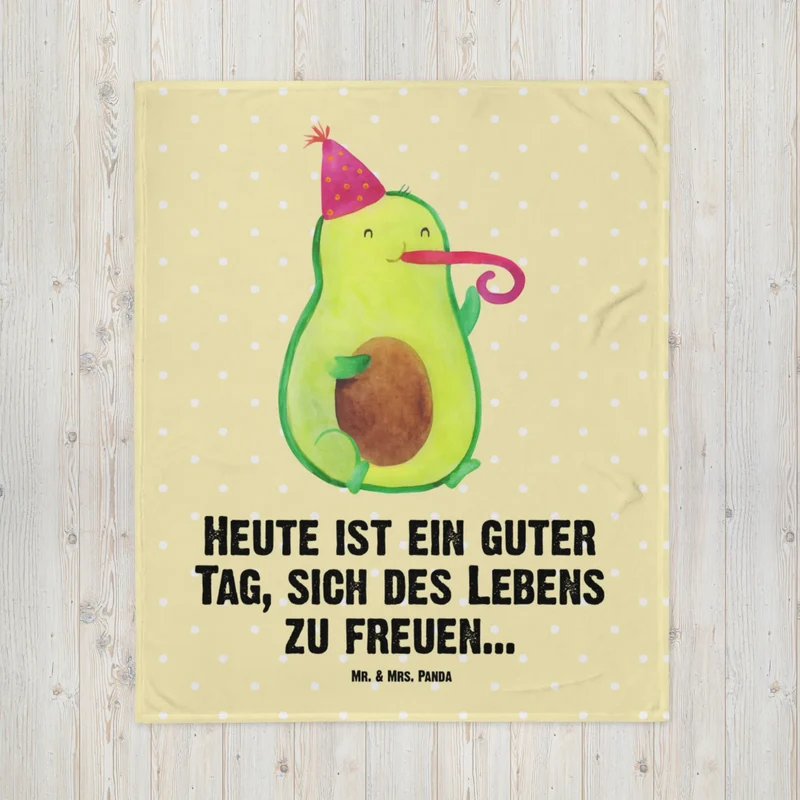 Babydecke Avocado Feier