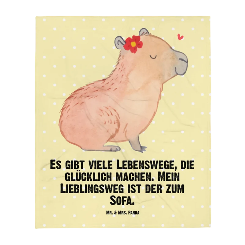 Babydecke Capybara Blume