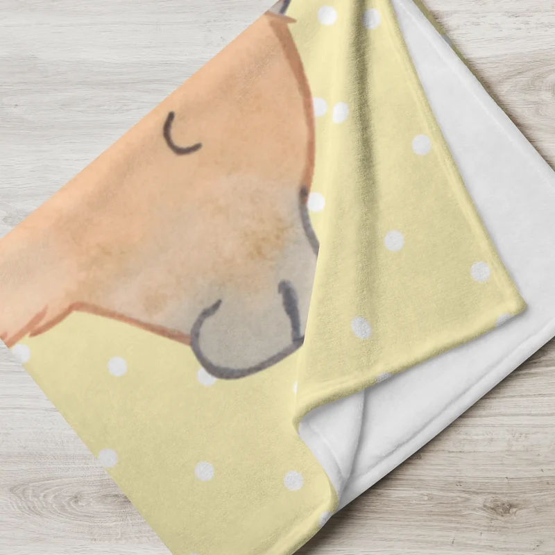 Babydecke Capybara Blume