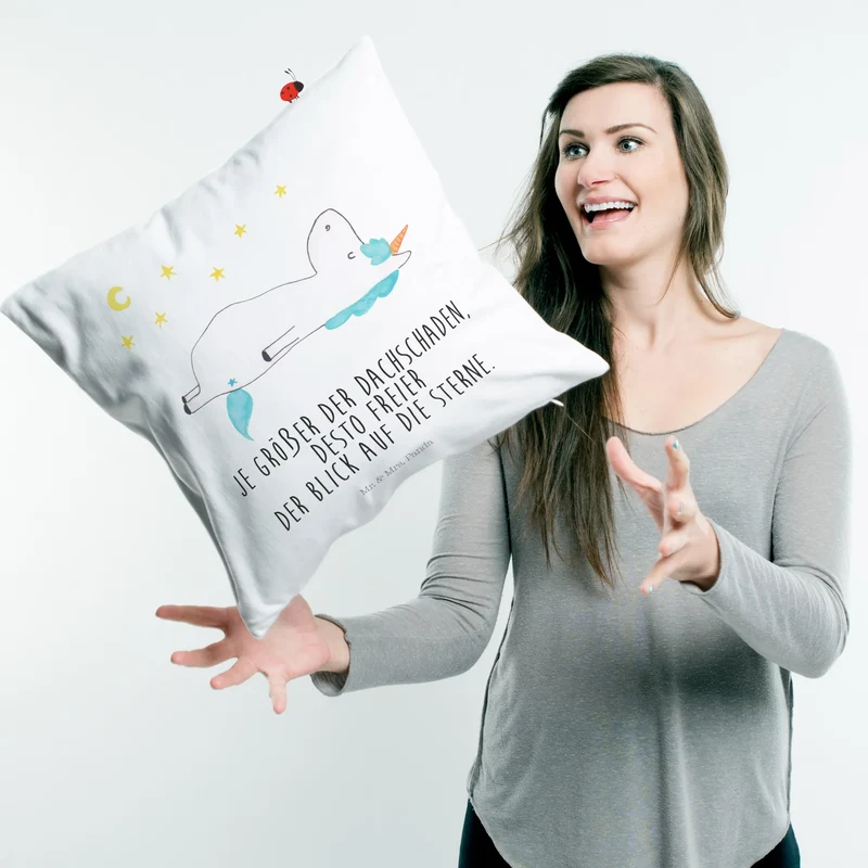 40x40 Kissen Einhorn Sternenhimmel