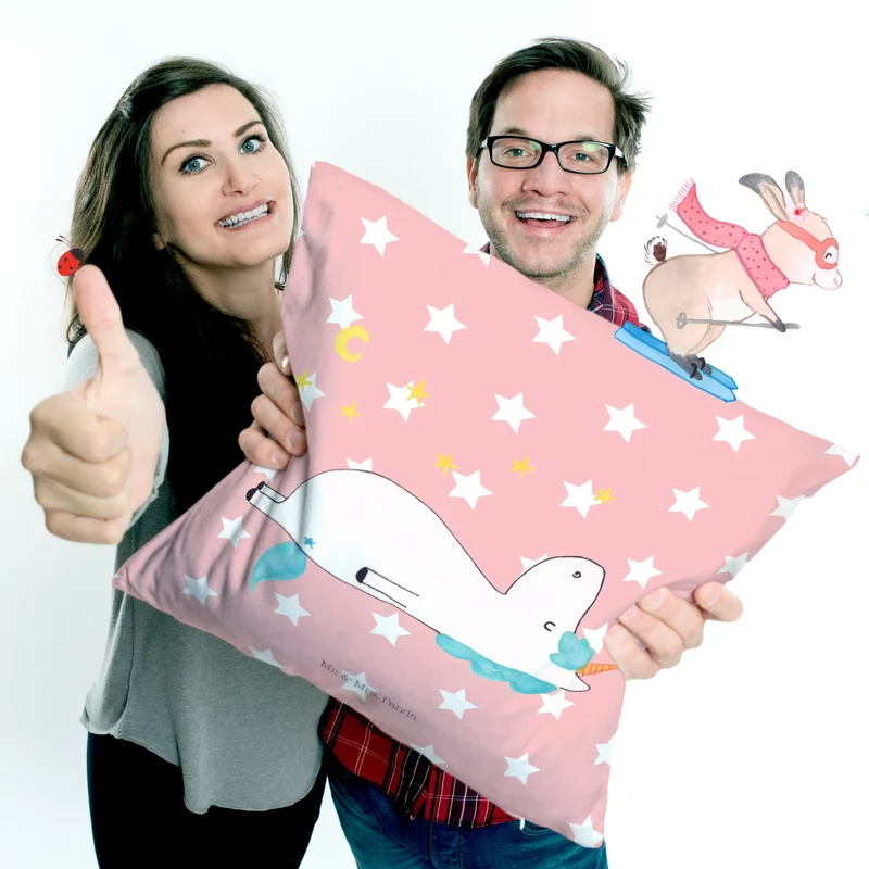 40x40 Kissen Einhorn Sternenhimmel