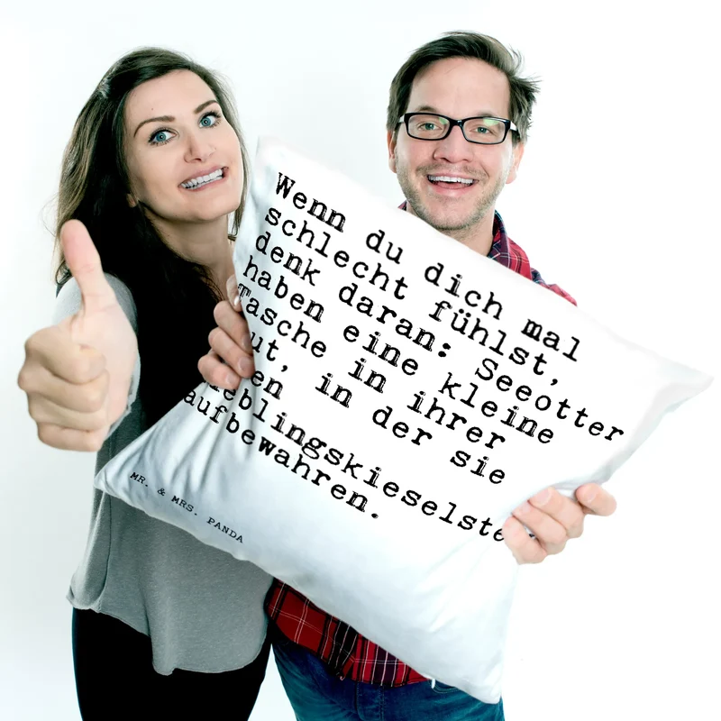 40x40 Kissen Wenn du dich mal...