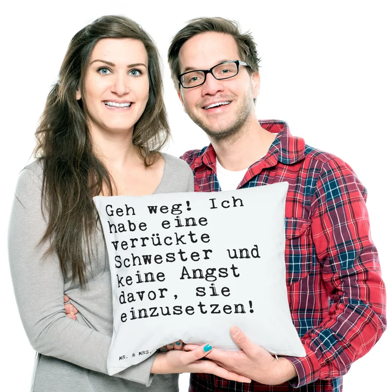 40x40 Kissen Geh weg! Ich habe...