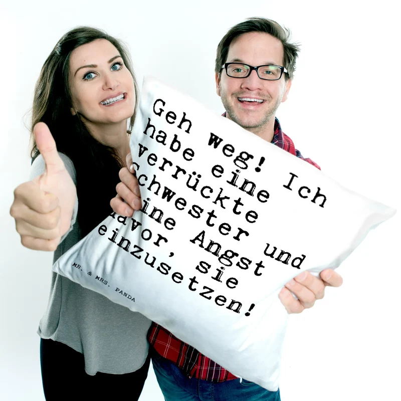 40x40 Kissen Geh weg! Ich habe...