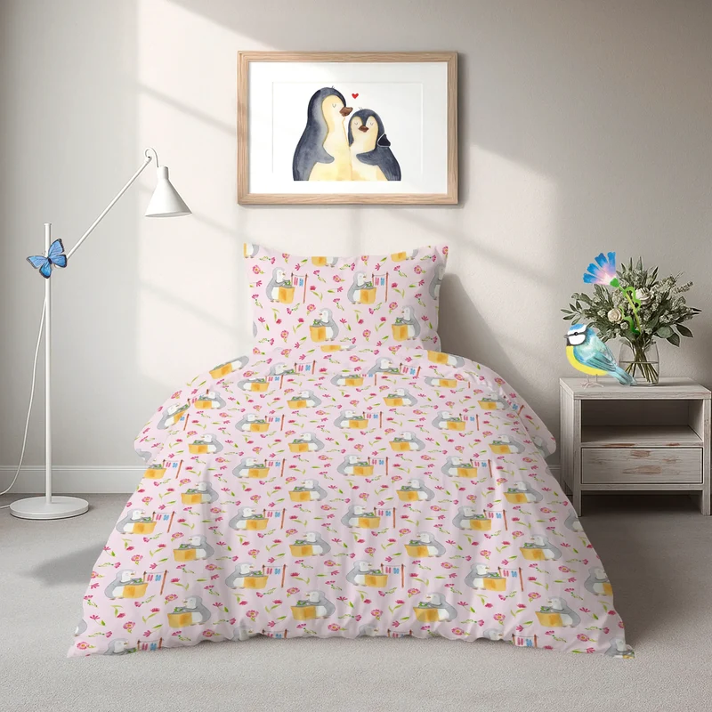 Bettwäsche Pinguin Kerzenziehen Muster