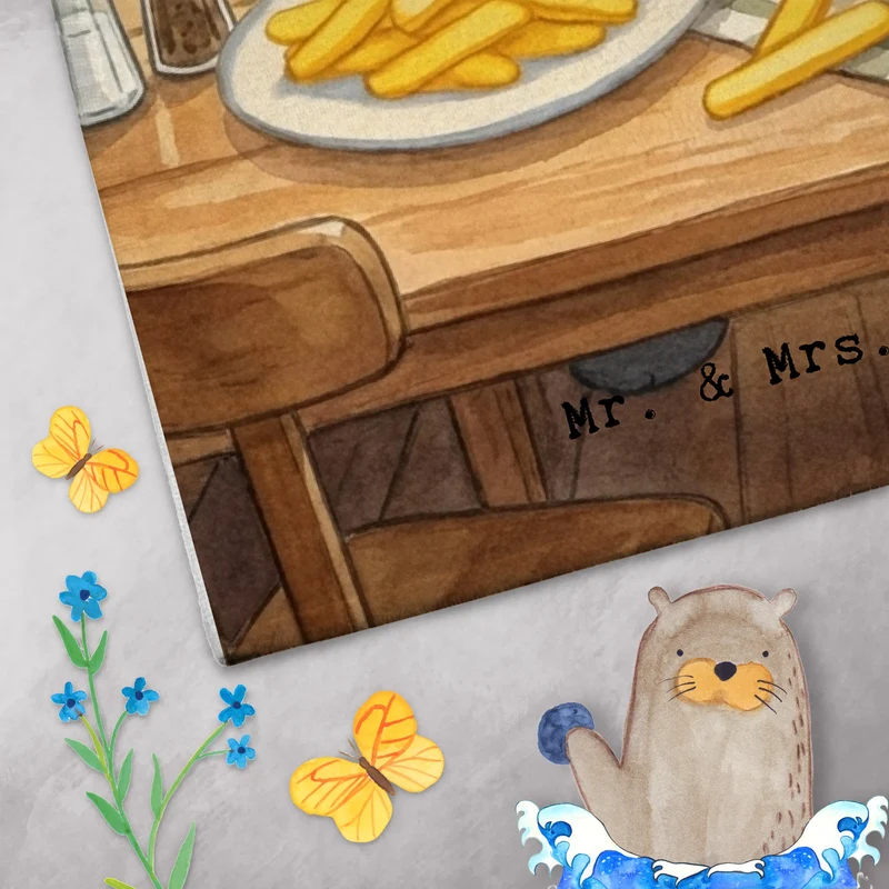 Gästehandtuch Panda Pommes Gebet Design