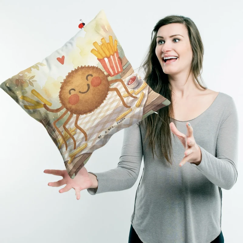 40x40 Kissen Spinne Agathe Pommes Design