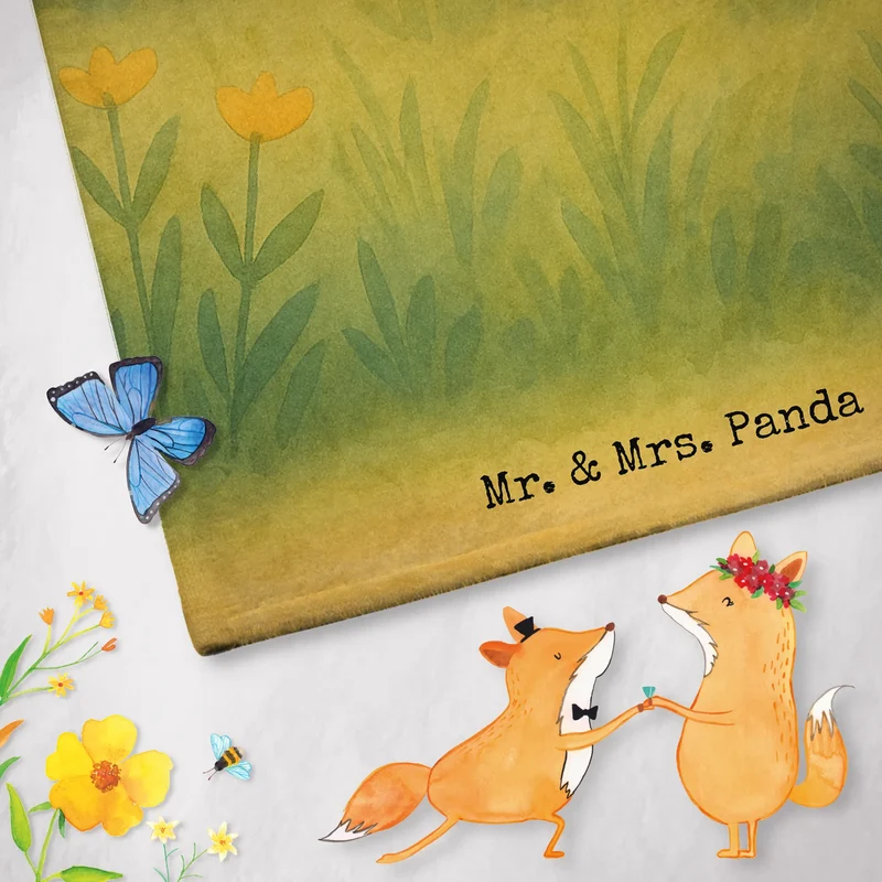 Badehandtuch Hund Marienkäfer Design