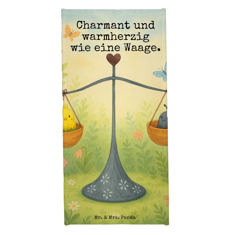 Badehandtuch Sternzeichen Waage Design