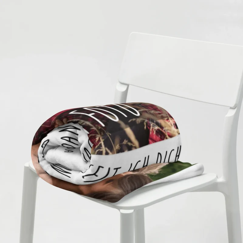 Personalisierte Foto Decke Wellensittich Liebe