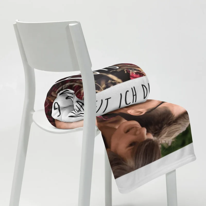 Personalisierte Foto Decke Wellensittich Liebe