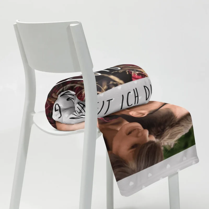 Personalisierte Foto Decke Wellensittich Liebe