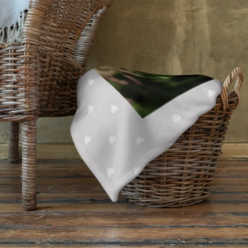 Personalisierte Foto Decke Wellensittich Liebe