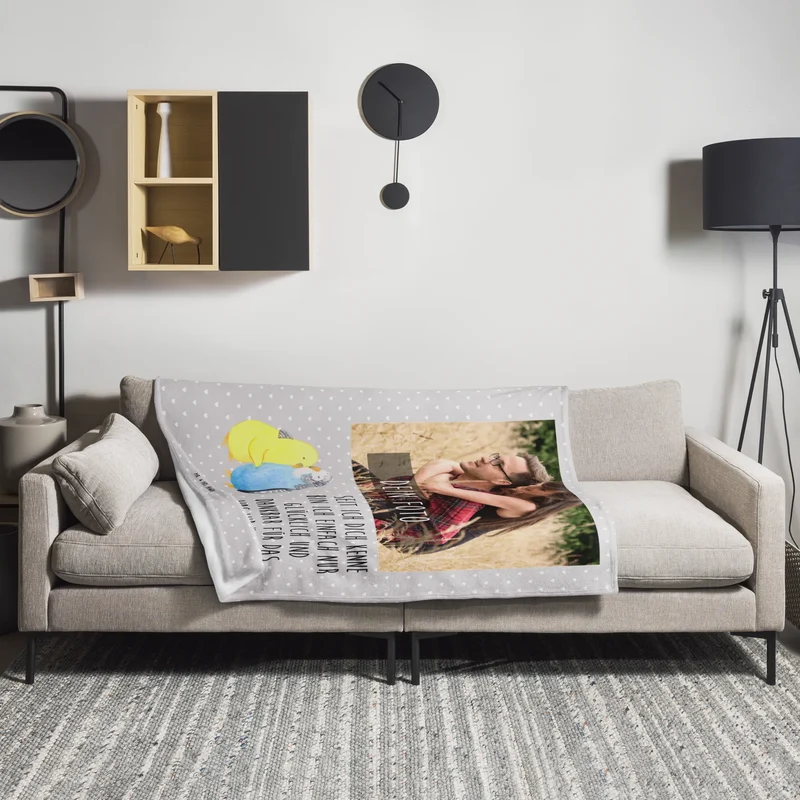 Personalisierte Foto Decke Wellensittich Liebe