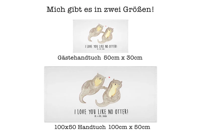 Handtuch Otter Hände halten