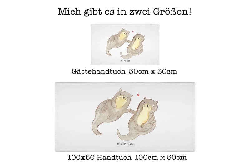 Handtuch Otter Hände halten