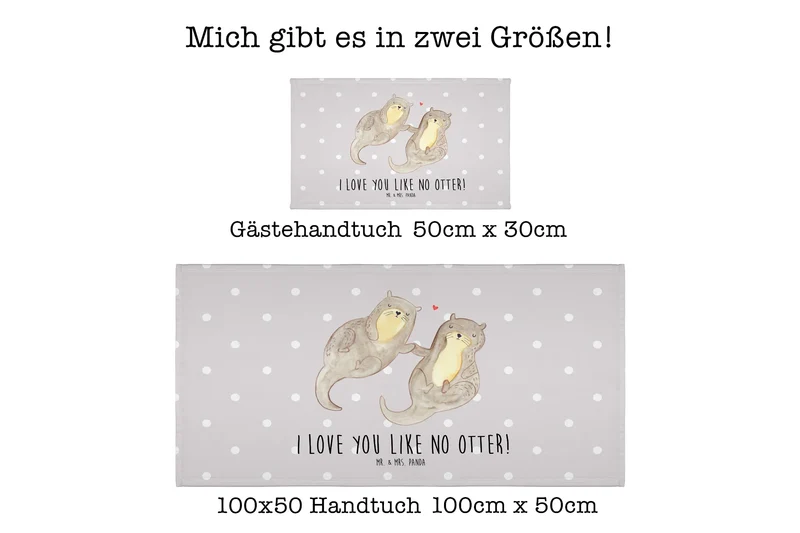 Handtuch Otter Hände halten