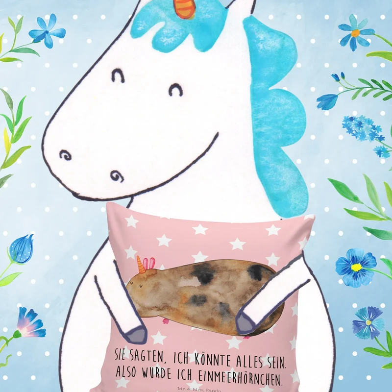 40x40 Kissen Einhorn Meerschweinchen