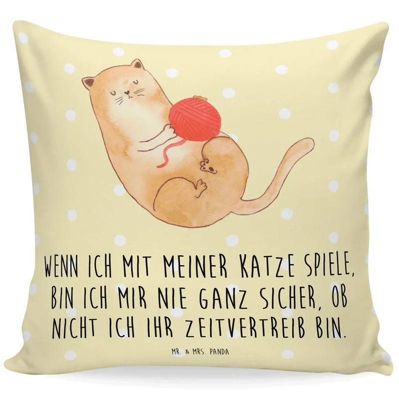 40x40 Kissen Katze Wolle