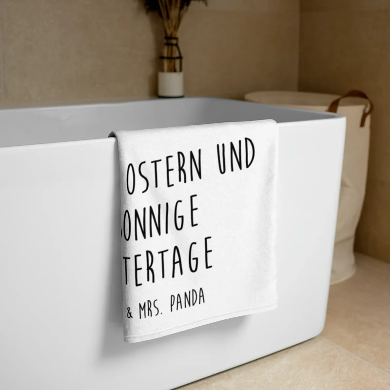 XL Badehandtuch Hase Eier Malen