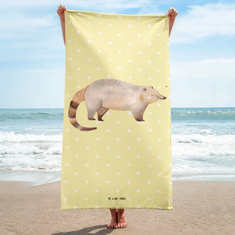 XL Badehandtuch Nasenbaer
