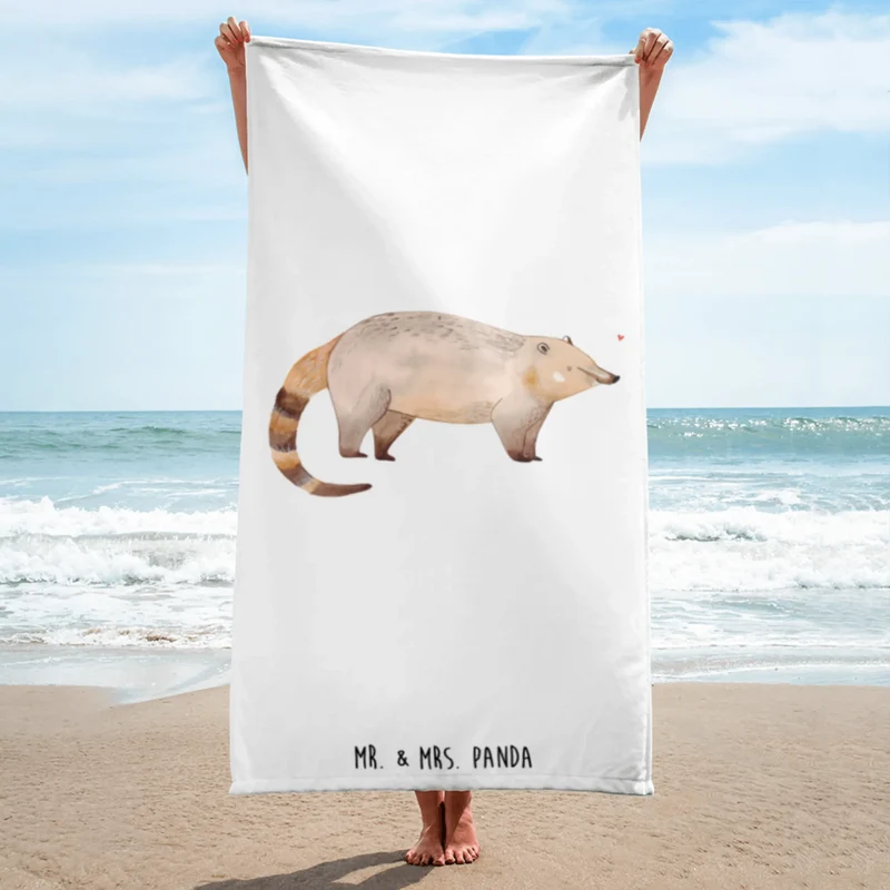 XL Badehandtuch Nasenbaer