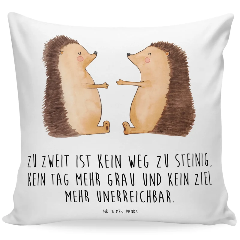 40x40 Kissen Hochzeit Igel