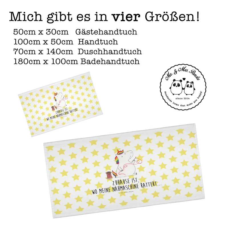 Handtuch Einhorn Näherin