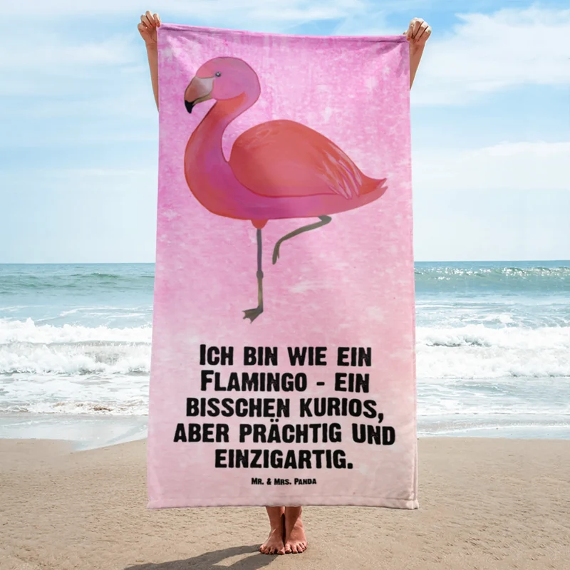 XL Badehandtuch Flamingo Classic