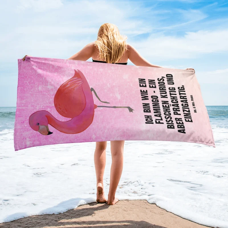 XL Badehandtuch Flamingo Classic