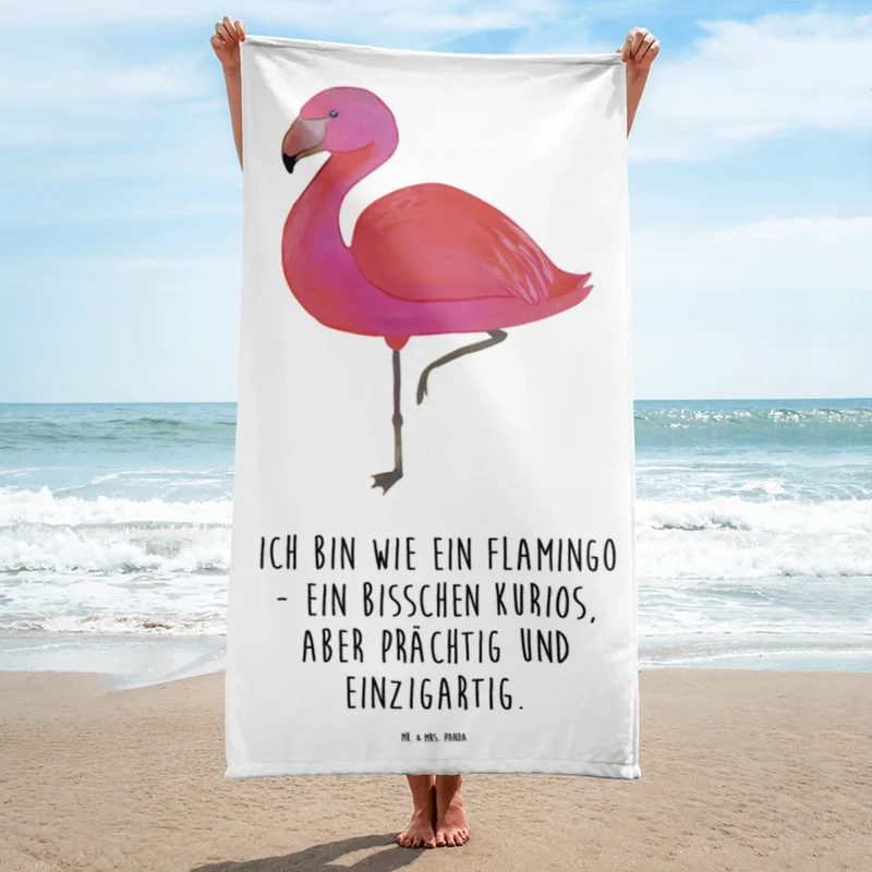 XL Badehandtuch Flamingo Classic