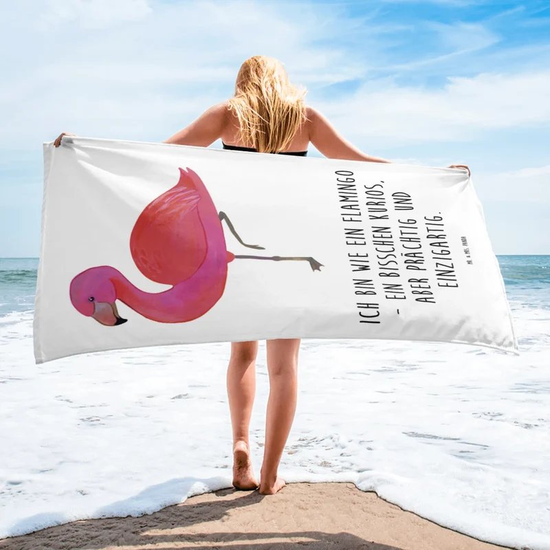 XL Badehandtuch Flamingo Classic