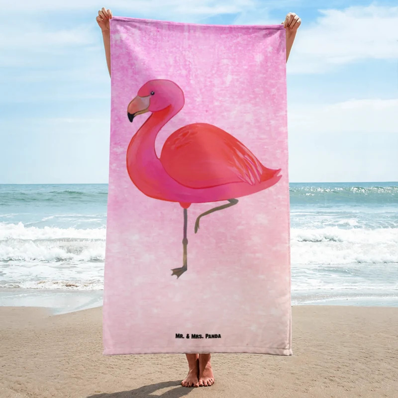 XL Badehandtuch Flamingo Classic