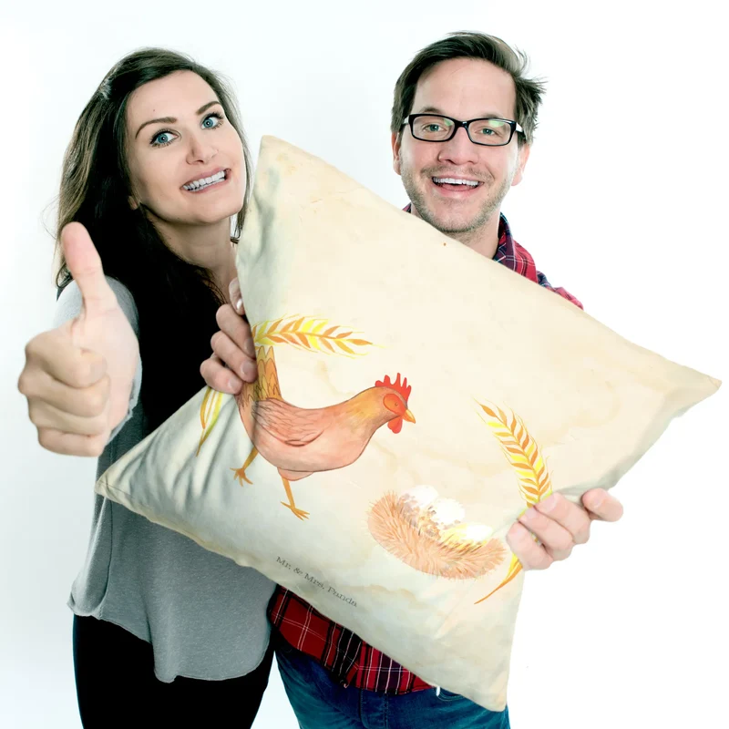 40x40 Kissen Huhn Stolz