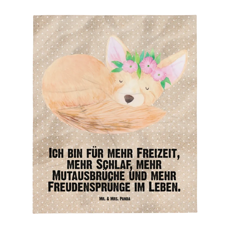 Babydecke Wüstenfuchs Blumen