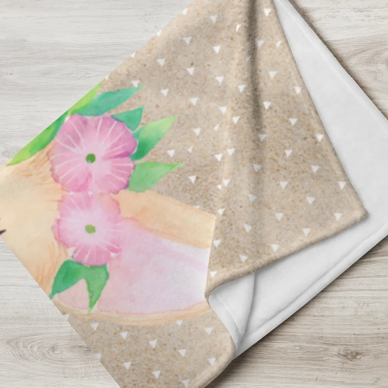 Babydecke Wüstenfuchs Blumen