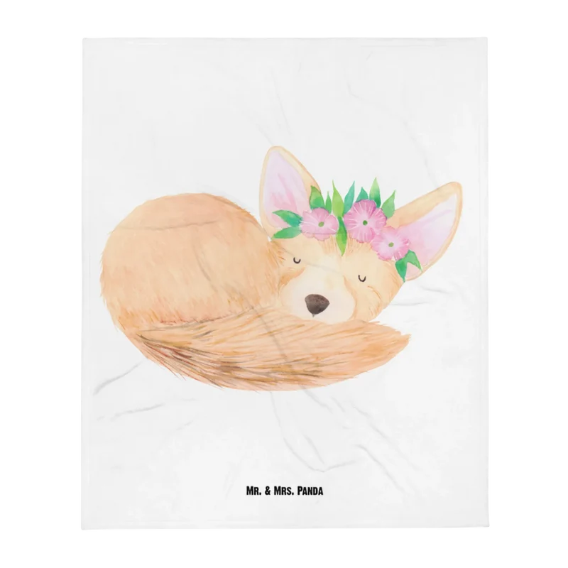 Babydecke Wüstenfuchs Blumen