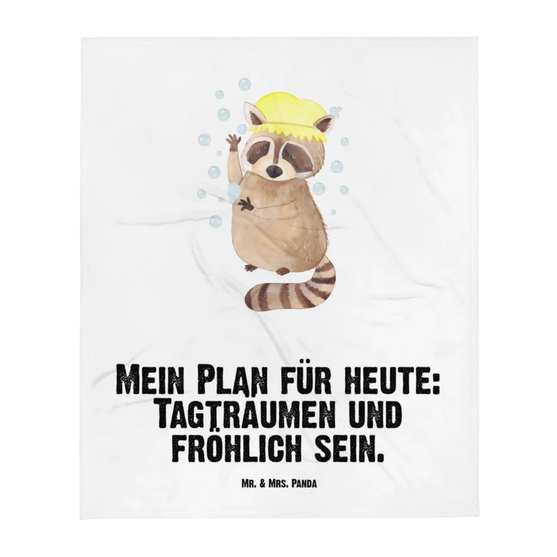Babydecke Waschbär
