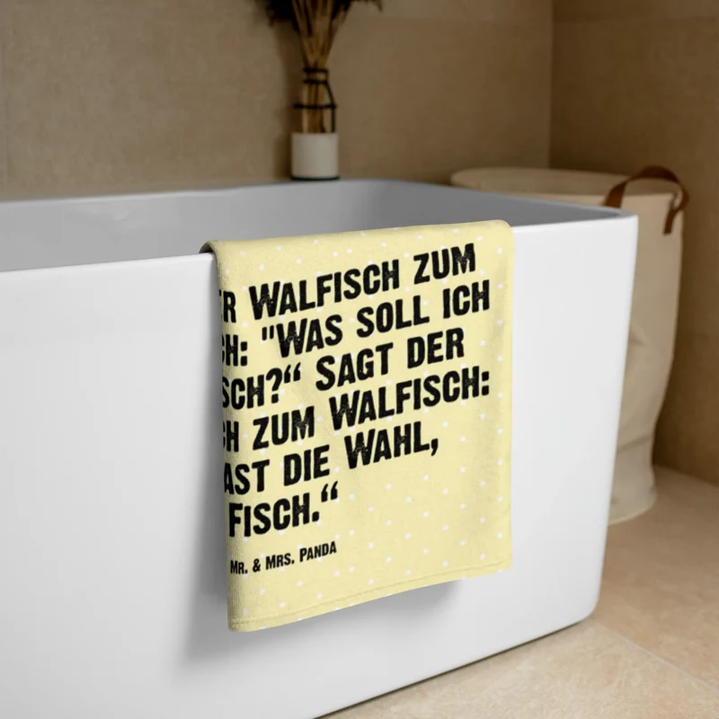 XL Badehandtuch Walfisch Thunfisch