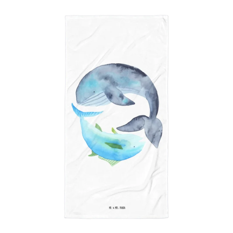 XL Badehandtuch Walfisch Thunfisch