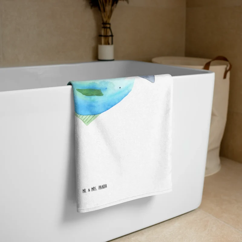 XL Badehandtuch Walfisch Thunfisch
