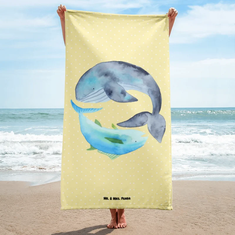 XL Badehandtuch Walfisch Thunfisch