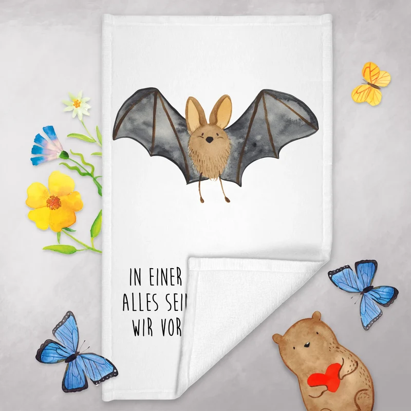 Gästehandtuch Fledermaus Flügel