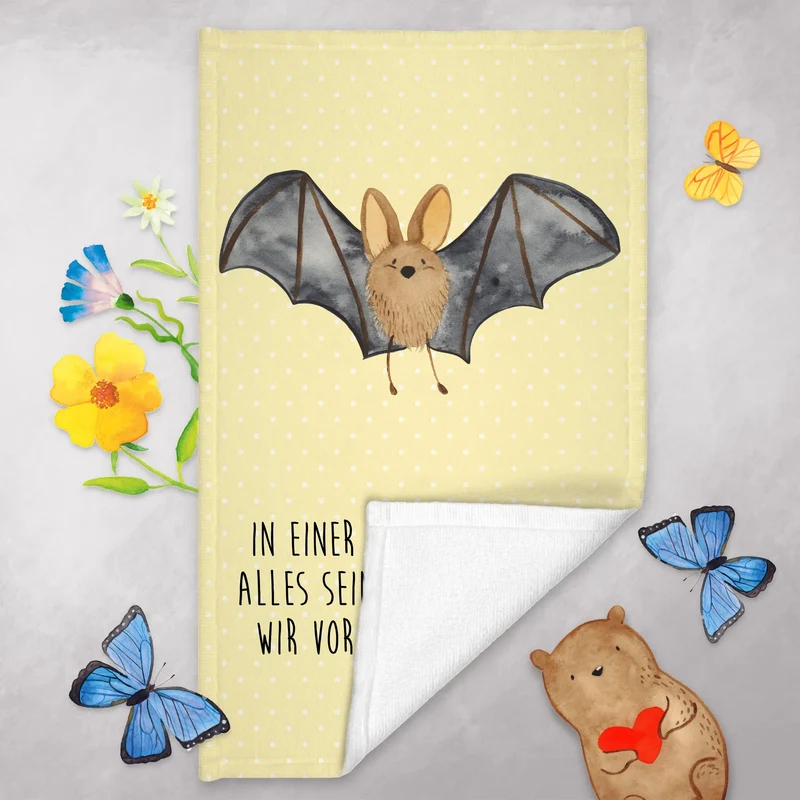 Gästehandtuch Fledermaus Flügel