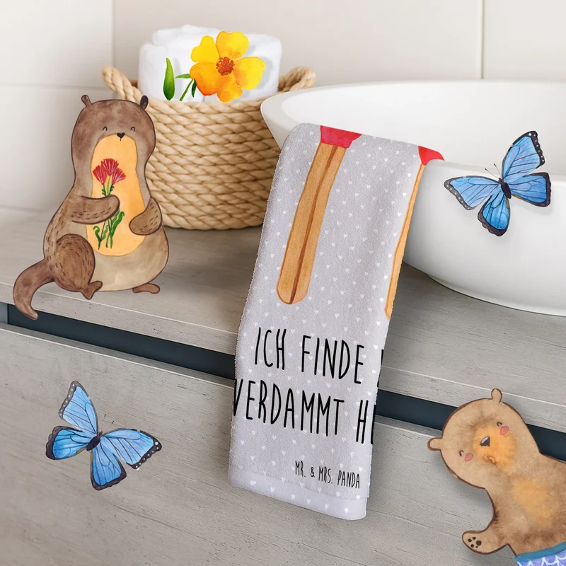 Gästehandtuch Streichhölzer